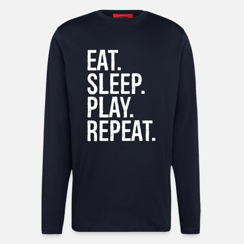 Eat Sleep Play Repeat - Longsleeve - made by SPREAD  - DARK NAVY