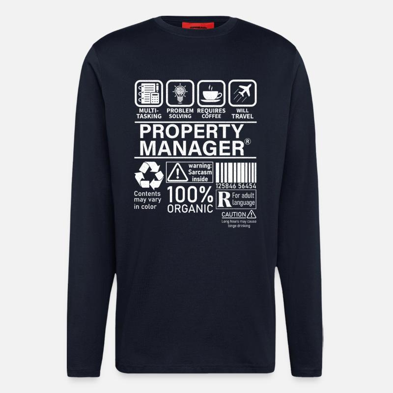 Property Manager Multi Tasking Problem Solving - Longsleeve - made by SPREAD - DARK NAVY
