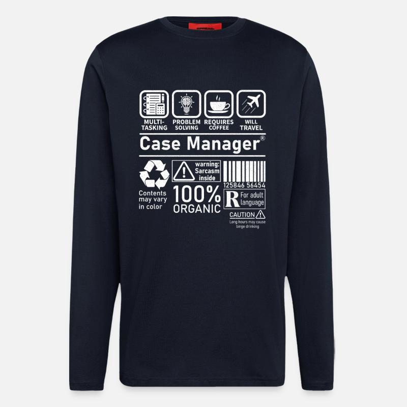 Case Manager multi tasking problem solving - Langarmshirt - made by SPREAD - DARK NAVY