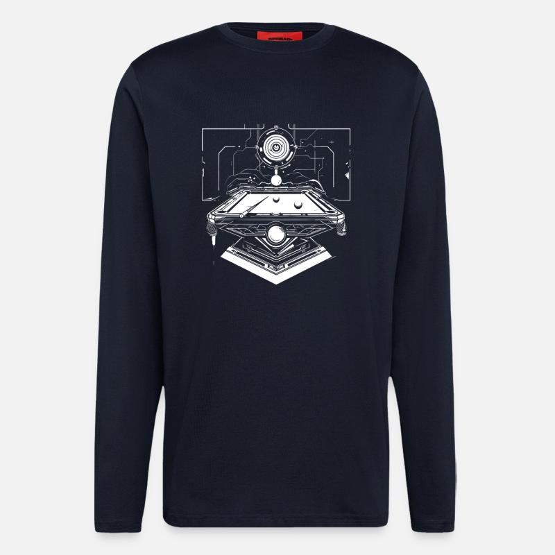 Billard Steampunk - Langarmshirt - made by SPREAD  - DARK NAVY