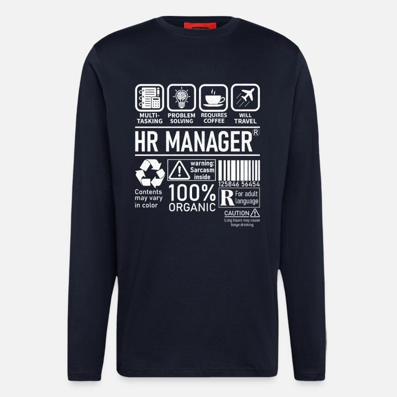 Hr Manager multi tasking problem solving - Langarmshirt - made by SPREAD - DARK NAVY