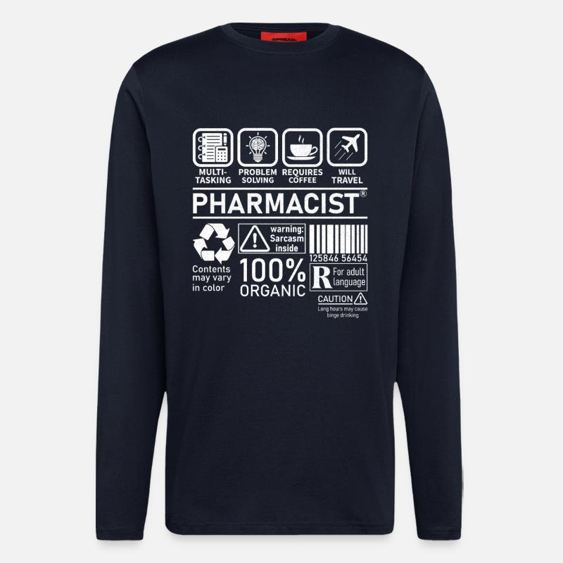 Pharmacist multi tasking problem solving - Langarmshirt - made by SPREAD  - DARK NAVY