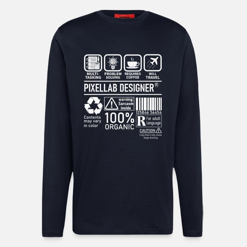 Pixellab Designer multi tasking problem solving - Langarmshirt - made by SPREAD - DARK NAVY