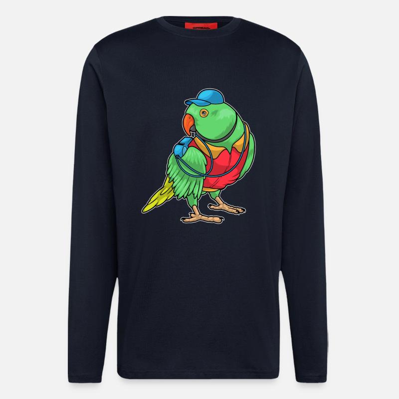 Parrot Referee Whistle - Longsleeve - made by SPREAD - DARK NAVY