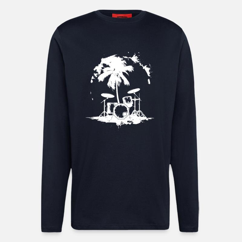 Schlagzeug - Langarmshirt - made by SPREAD  - DARK NAVY