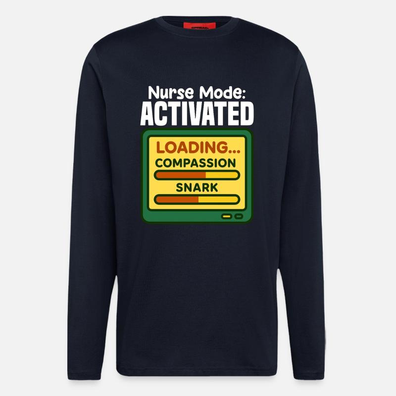 NURSE MODE ACTIVATED - NURSE GIFT - Longsleeve - made by SPREAD  - DARK NAVY