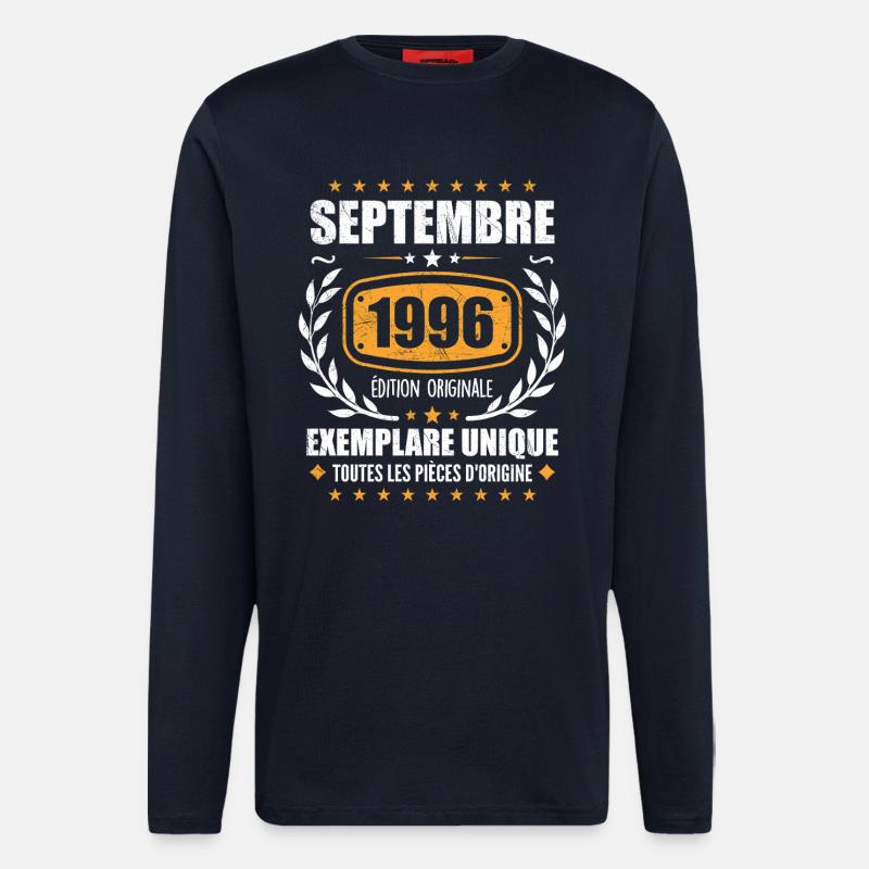 September 1996 Unikat - September 1996 - Langarmshirt - made by SPREAD - DARK NAVY