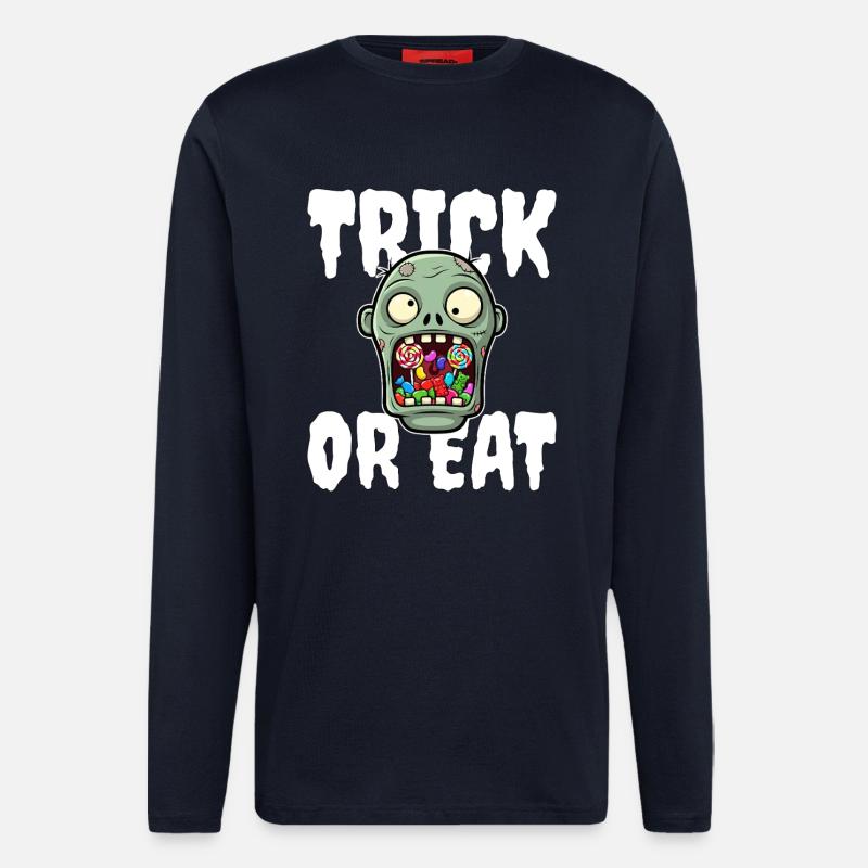 SÜSSES ODER ESSEN - ZOMBIE HALLOWEEN - Langarmshirt - made by SPREAD  - DARK NAVY