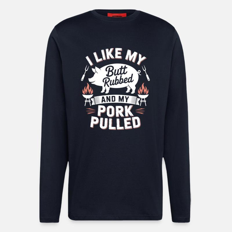 Grill Grilling Griller Funny Saying - Longsleeve - made by SPREAD - DARK NAVY