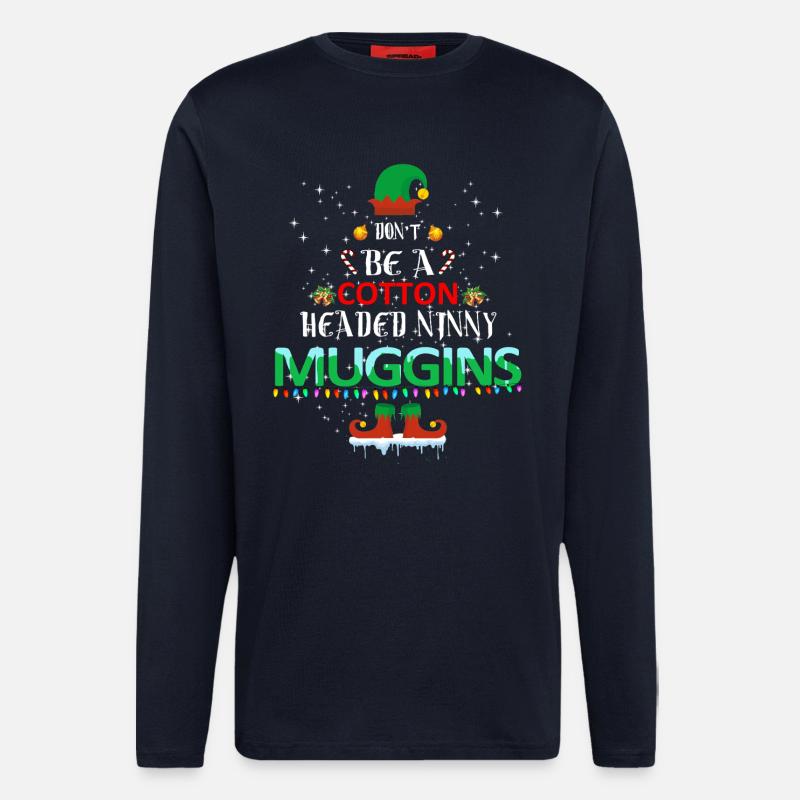 Baumwollkopf Muggins Weihnachten - Langarmshirt - made by SPREAD  - DARK NAVY