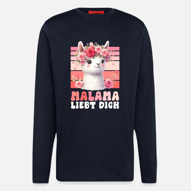 Werdende Mutter MALAMA LIEBE Lustiges - Langarmshirt - made by SPREAD  - DARK NAVY