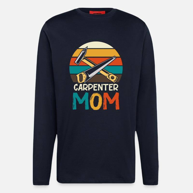 Carpenter Mother Retro Tool - Longsleeve - made by SPREAD  - DARK NAVY