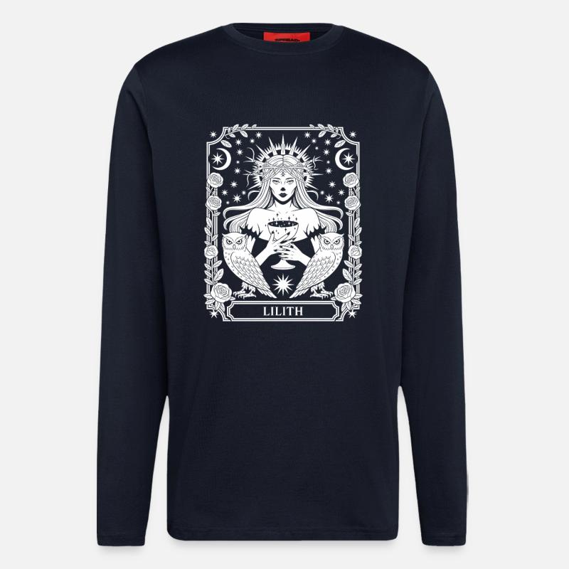 Lilith Mondstern Framing - Langarmshirt - made by SPREAD  - DARK NAVY