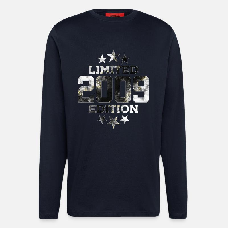 ÉDITION LIMITÉE 2009 17E ANNIVERSAIRE - Manches longues bio décontracté fabriqué en UE - DARK NAVY