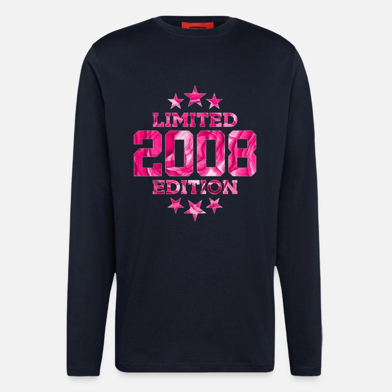 ÉDITION LIMITÉE 2008 18E ANNIVERSAIRE - Manches longues bio décontracté fabriqué en UE - DARK NAVY
