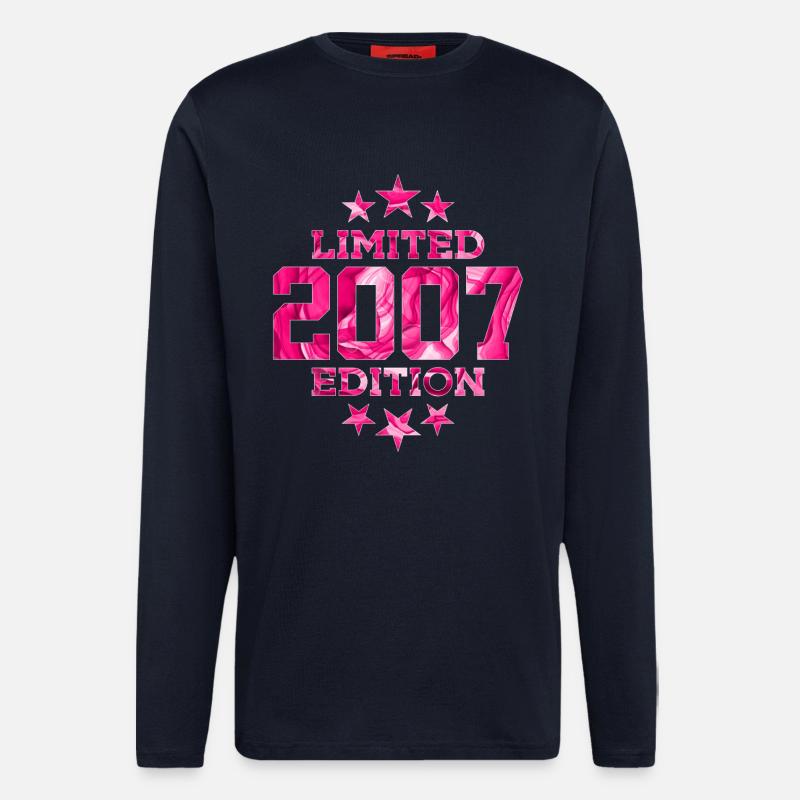 ÉDITION LIMITÉE 2007 19E ANNIVERSAIRE - Manches longues bio décontracté fabriqué en UE - DARK NAVY