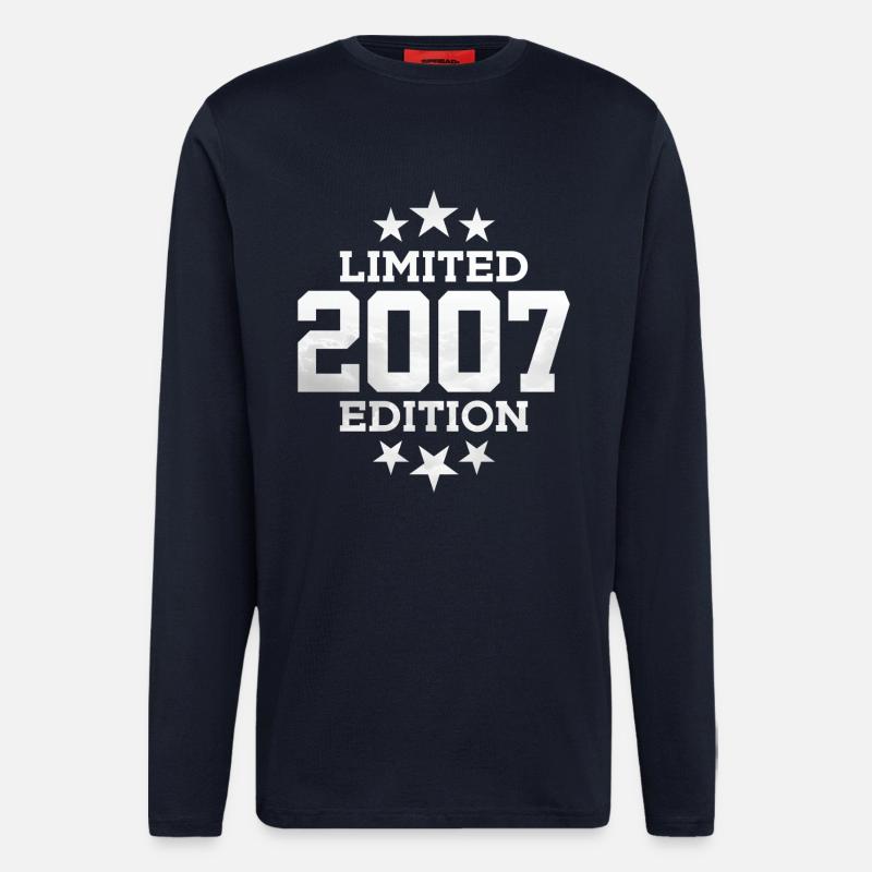 ÉDITION LIMITÉE 2007 19E ANNIVERSAIRE - Manches longues bio décontracté fabriqué en UE - DARK NAVY