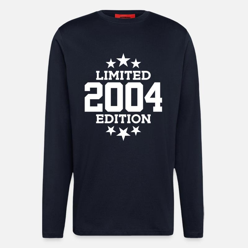 ÉDITION LIMITÉE 2004 22E ANNIVERSAIRE - Manches longues bio décontracté fabriqué en UE - DARK NAVY