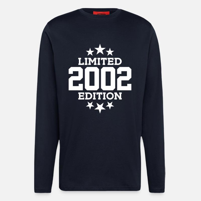 ÉDITION LIMITÉE 2002 24E ANNIVERSAIRE - Manches longues bio décontracté fabriqué en UE - DARK NAVY