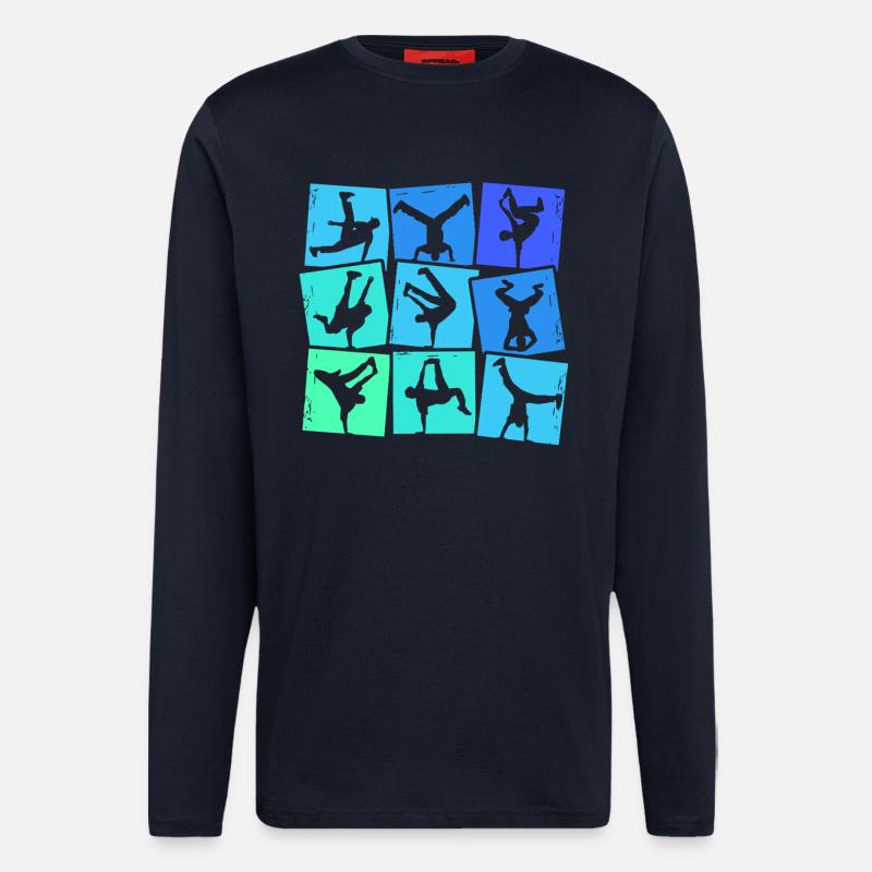Breakdance Breakdancer Breakdancing Kids Boys - Longsleeve - made by SPREAD  - DARK NAVY