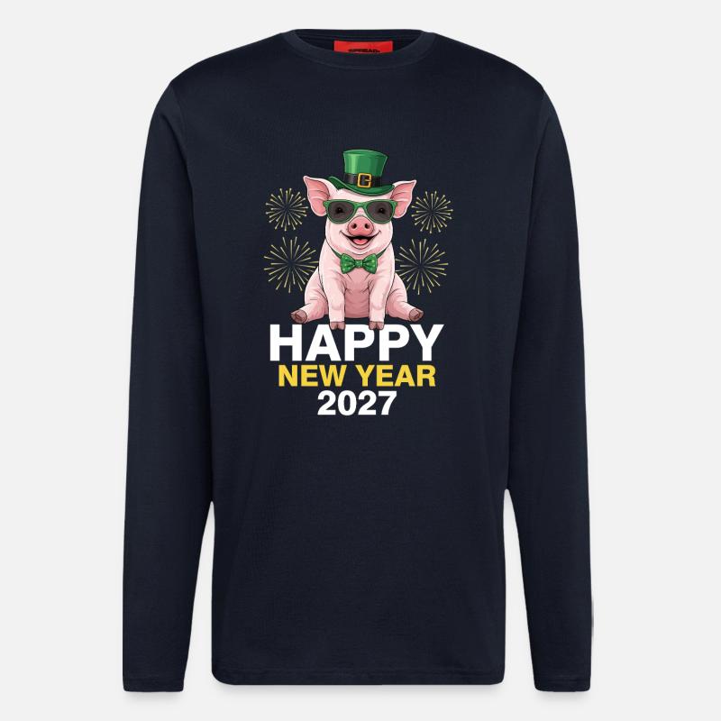 Happy New Year 2027 - Longsleeve - made by SPREAD  - DARK NAVY