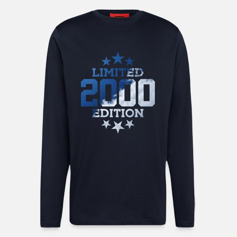 ÉDITION LIMITÉE 26E ANNIVERSAIRE 2000 - Manches longues bio décontracté fabriqué en UE - DARK NAVY