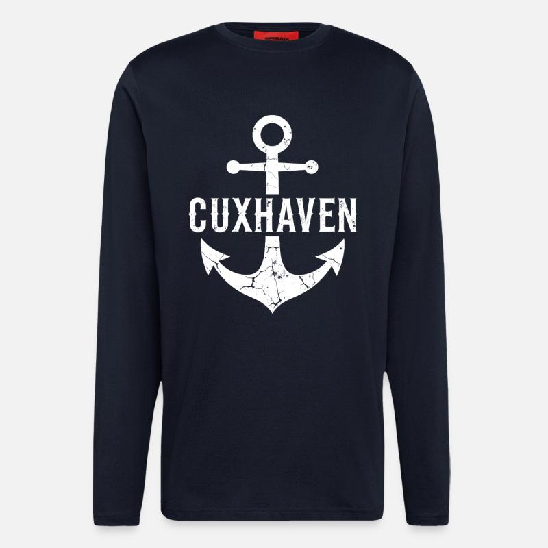 Anker Cuxhaven Nordsee - Langarmshirt - made by SPREAD  - DARK NAVY