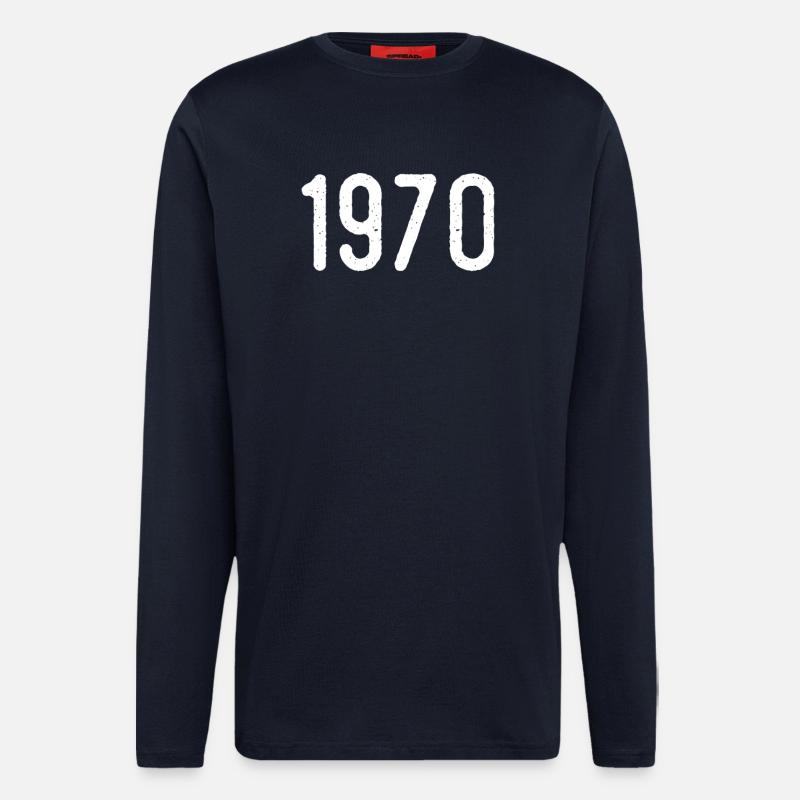 Awesome since 1970 | 1970 gift - Longsleeve - made by SPREAD - DARK NAVY