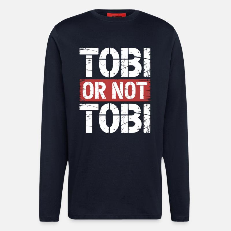 Tobi oder nicht Tobi - Langarmshirt - made by SPREAD  - DARK NAVY