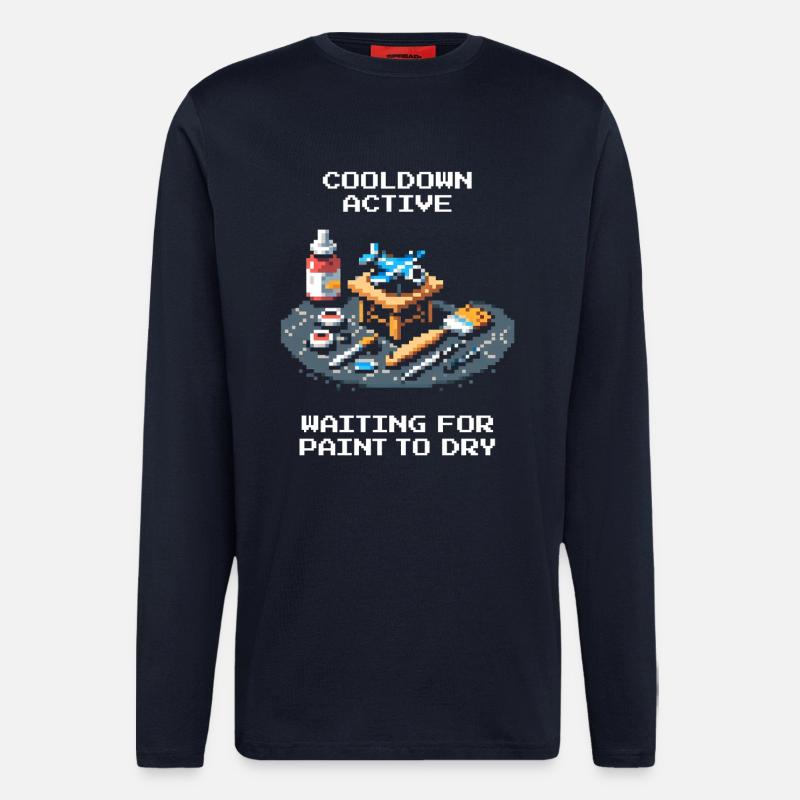Cooldown: Paint Dries | Miniatures - Longsleeve - made by SPREAD  - DARK NAVY