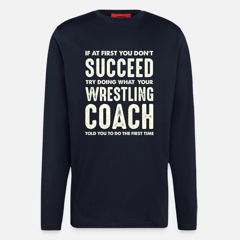Victory by coach instruction - Longsleeve - made by SPREAD - DARK NAVY