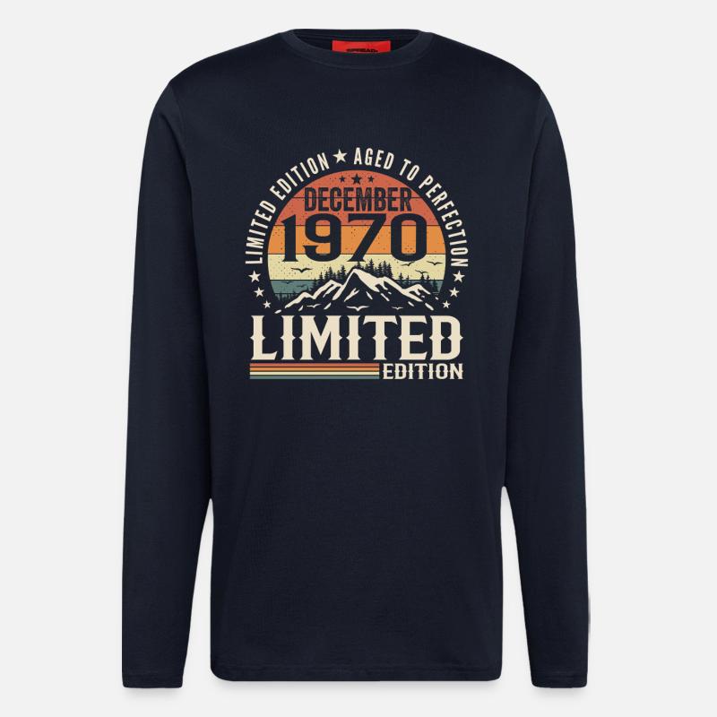 Dezember 1970 - Langarmshirt - made by SPREAD  - DARK NAVY
