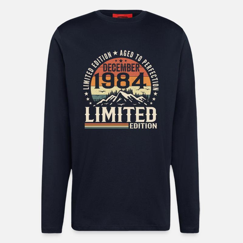 Dezember 1984 - Langarmshirt - made by SPREAD  - DARK NAVY