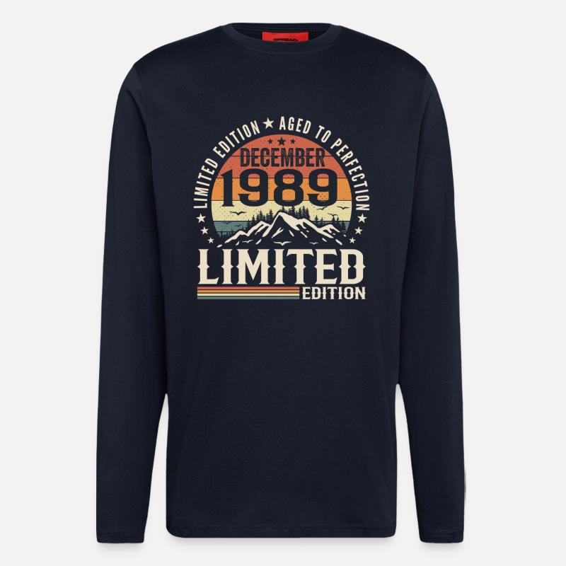 Dezember 1989 - Langarmshirt - made by SPREAD - DARK NAVY
