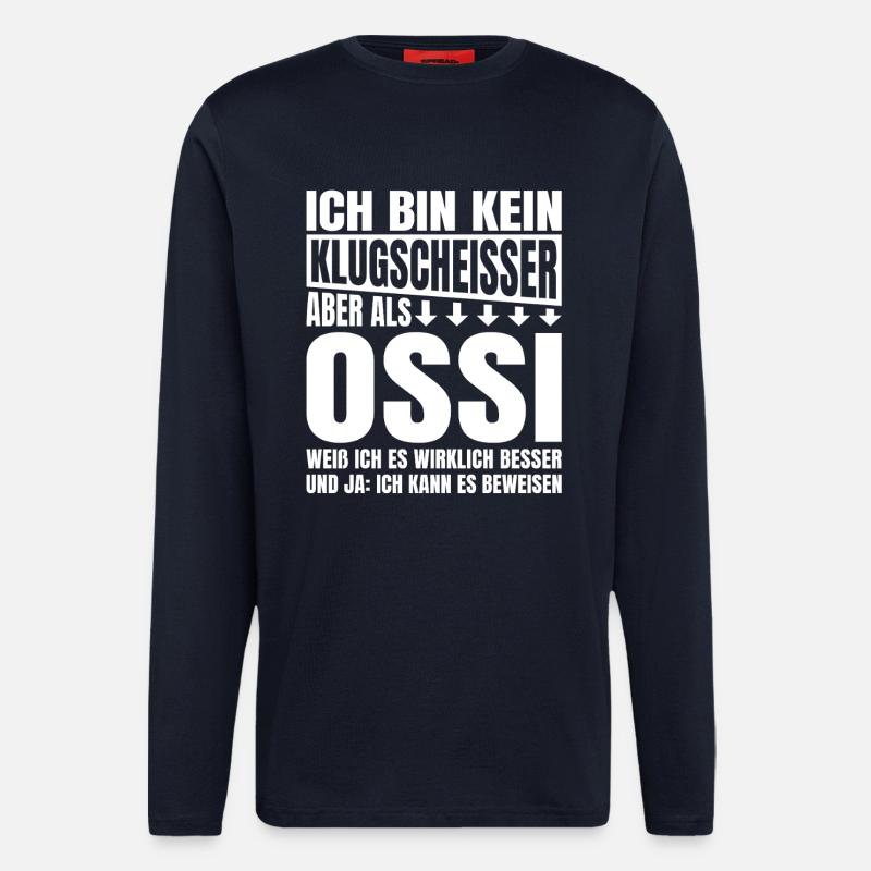 I'm not a smartass Ossi - Longsleeve - made by SPREAD  - DARK NAVY