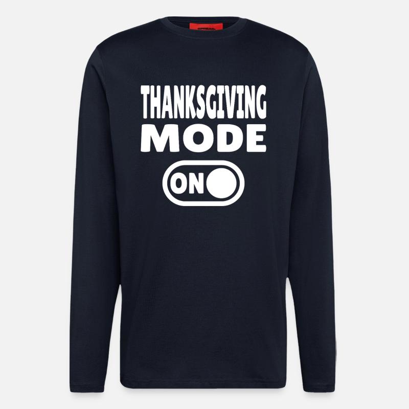 Thanksgiving Mode ON - Langarmshirt - made by SPREAD - DARK NAVY