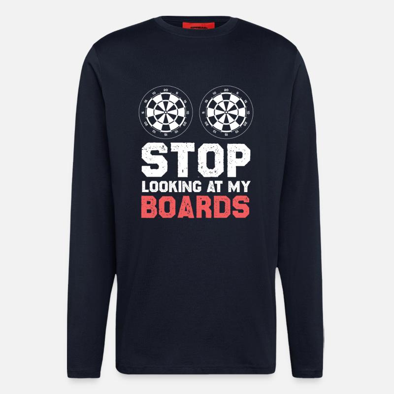 Stop, not on my boards - Longsleeve - made by SPREAD  - DARK NAVY