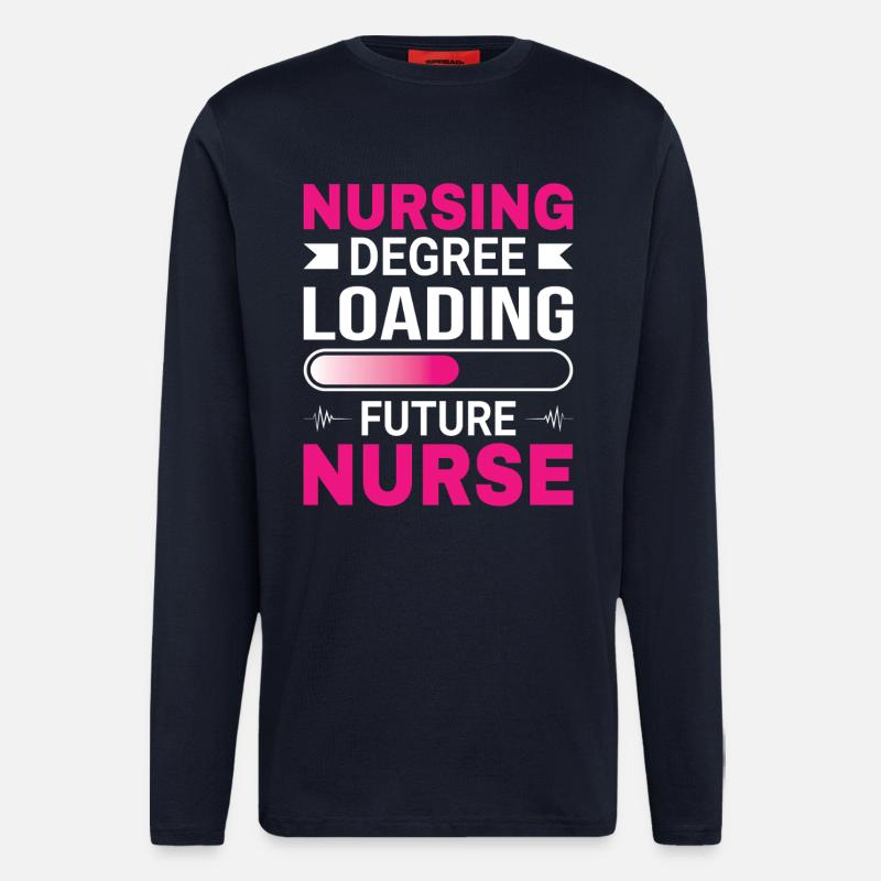 Krankenschwester Ausbildung - Langarmshirt - made by SPREAD  - DARK NAVY
