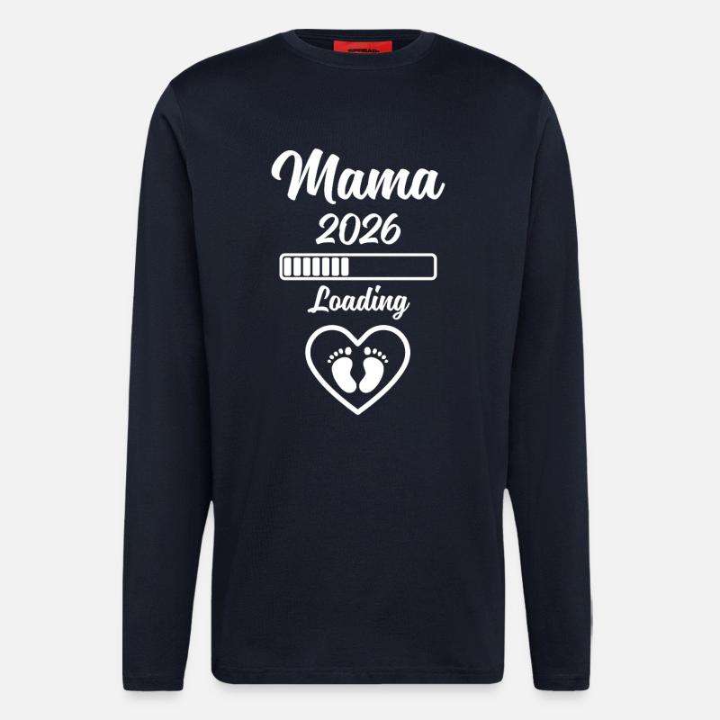 Mama 2026 Loading - Longsleeve - made by SPREAD  - DARK NAVY