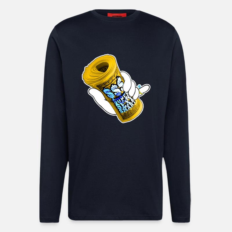 Money - Langarmshirt - made by SPREAD - DARK NAVY