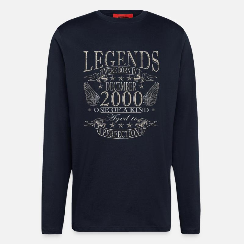 Dezember 2000 Dezember Jubiläum Dezember 2000 - Langarmshirt - made by SPREAD  - DARK NAVY