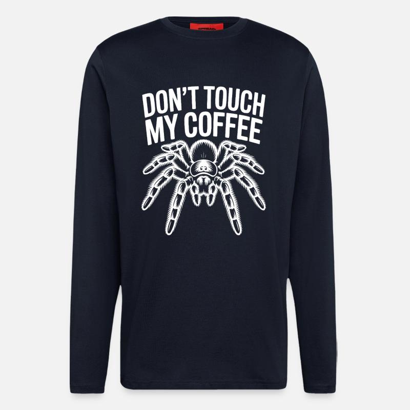 Coffee Spider: Do Not Touch - Longsleeve - made by SPREAD - DARK NAVY