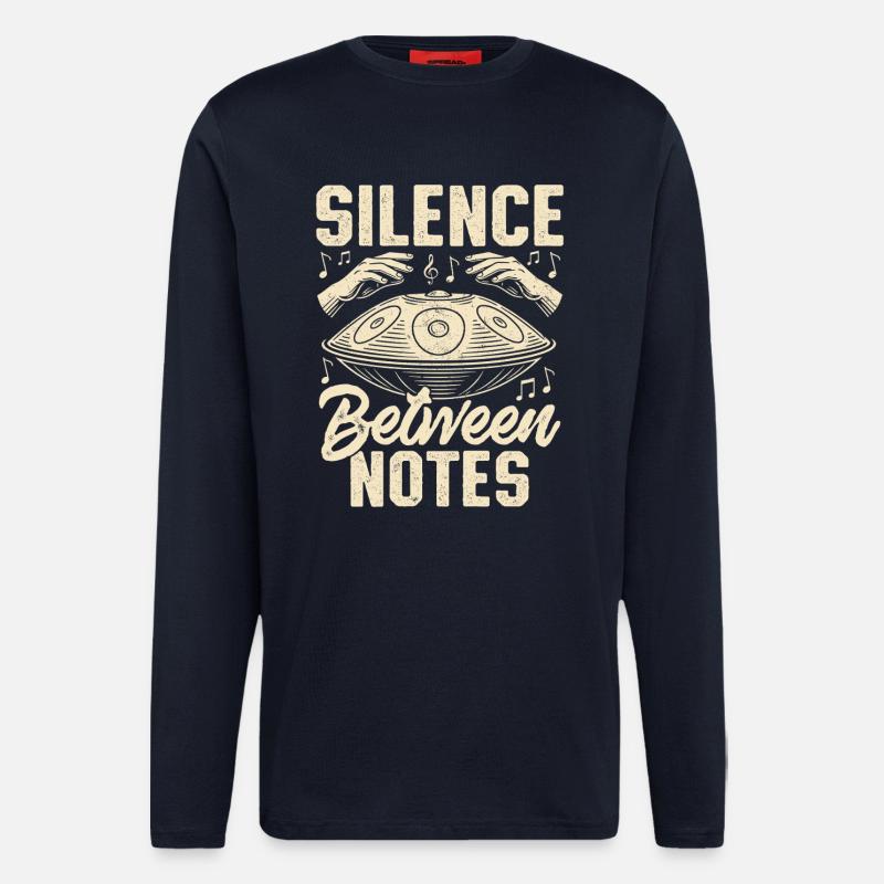 Silence Between Notes - Langarmshirt - made by SPREAD  - DARK NAVY