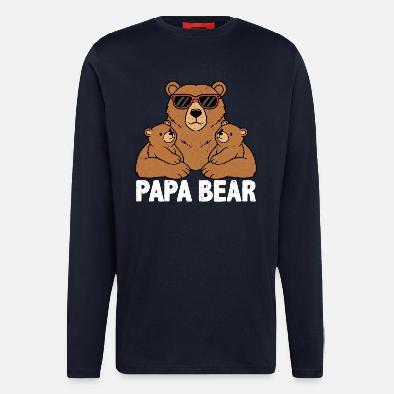 Papa Bear - Langarmshirt - made by SPREAD  - DARK NAVY