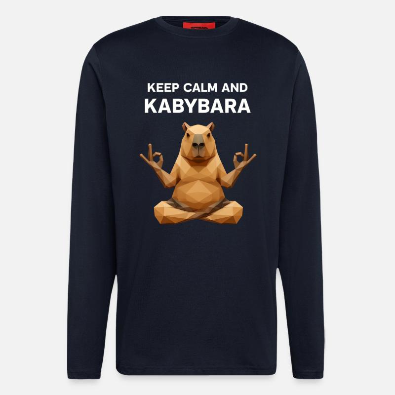 Keep Calm Kabybara - Langarmshirt - made by SPREAD  - DARK NAVY