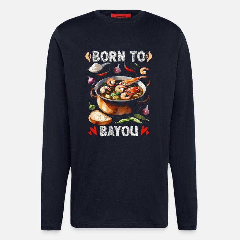 Bayou Essen - Langarmshirt - made by SPREAD - DARK NAVY