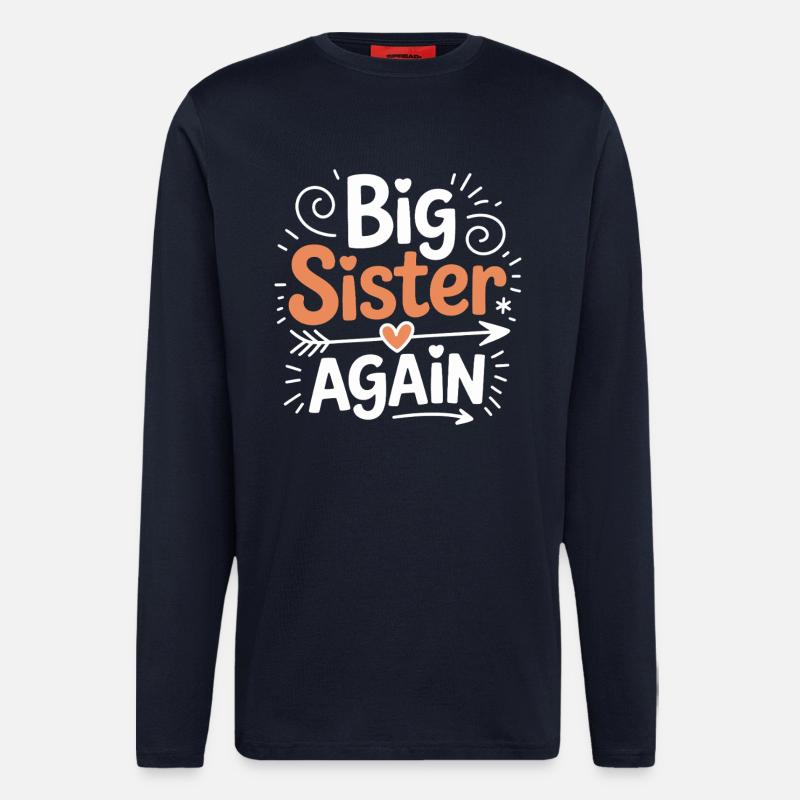 Große Schwester Wieder Da - Langarmshirt - made by SPREAD  - DARK NAVY