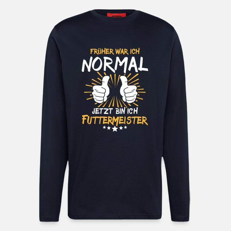 Futtermeister Spruch - Langarmshirt - made by SPREAD  - DARK NAVY