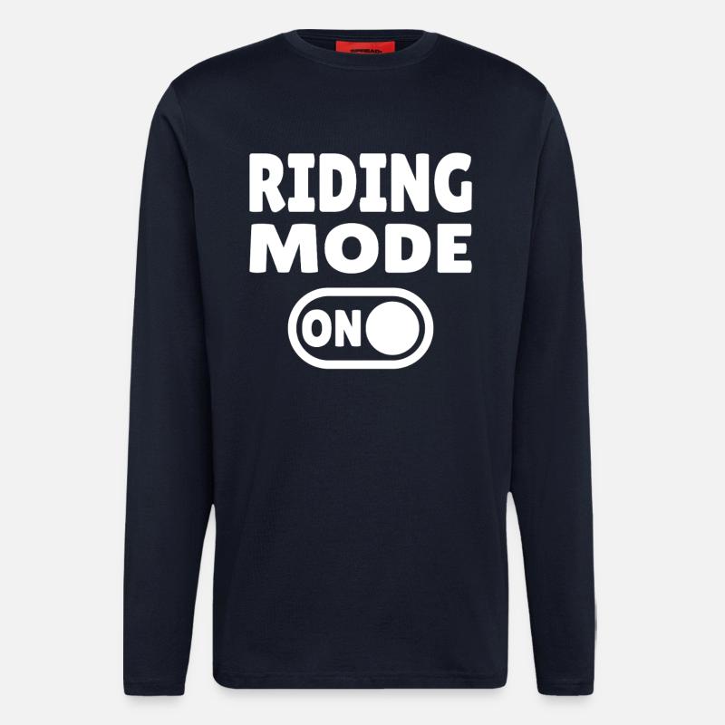 Riding Mode ON – Reitsport - Langarmshirt - made by SPREAD  - DARK NAVY