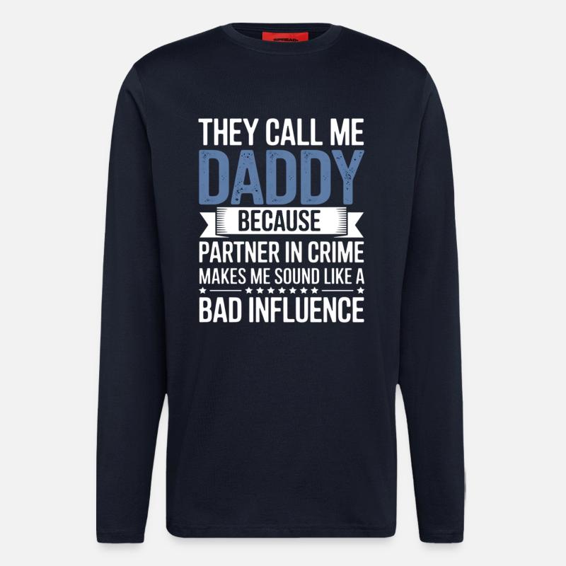 Daddy Partner in Crime Tee - Longsleeve - made by SPREAD - DARK NAVY